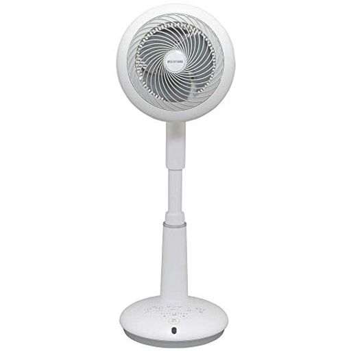 【節電対策】 扇風機 サーキュレーター 上下左右首振り 24畳 パワフル送風 DCモーター リモコン付き ホワイト STF-DC15T