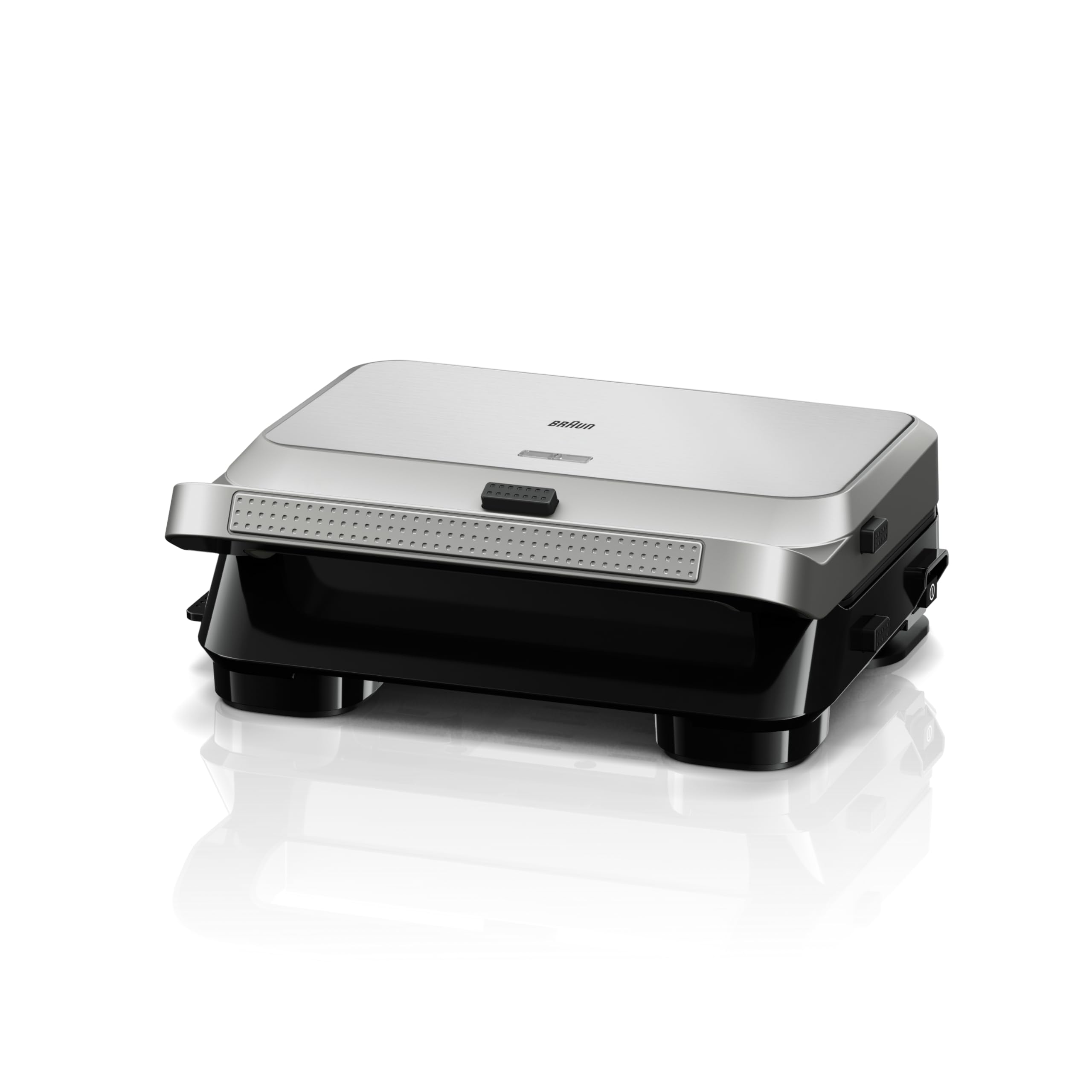 ブラウン グリル スナックメーカー5 SM5038 ホットサンド ワッフル グリル 3種プレート コンパクト 縦置き 収納 簡単操作 お手入れ簡単 食洗機 時短 ハイパワー 多用途 朝食 昼食 夕食