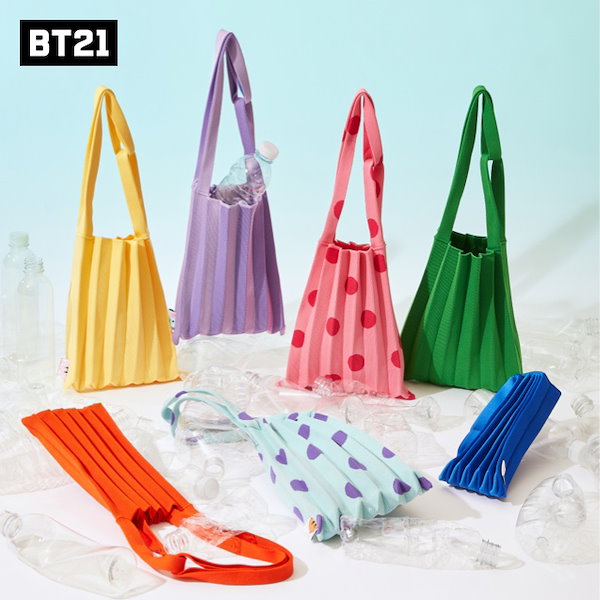 BT21 Pleats mama ミニショルダーバッグ / ペットボトル リサイクリング ECO