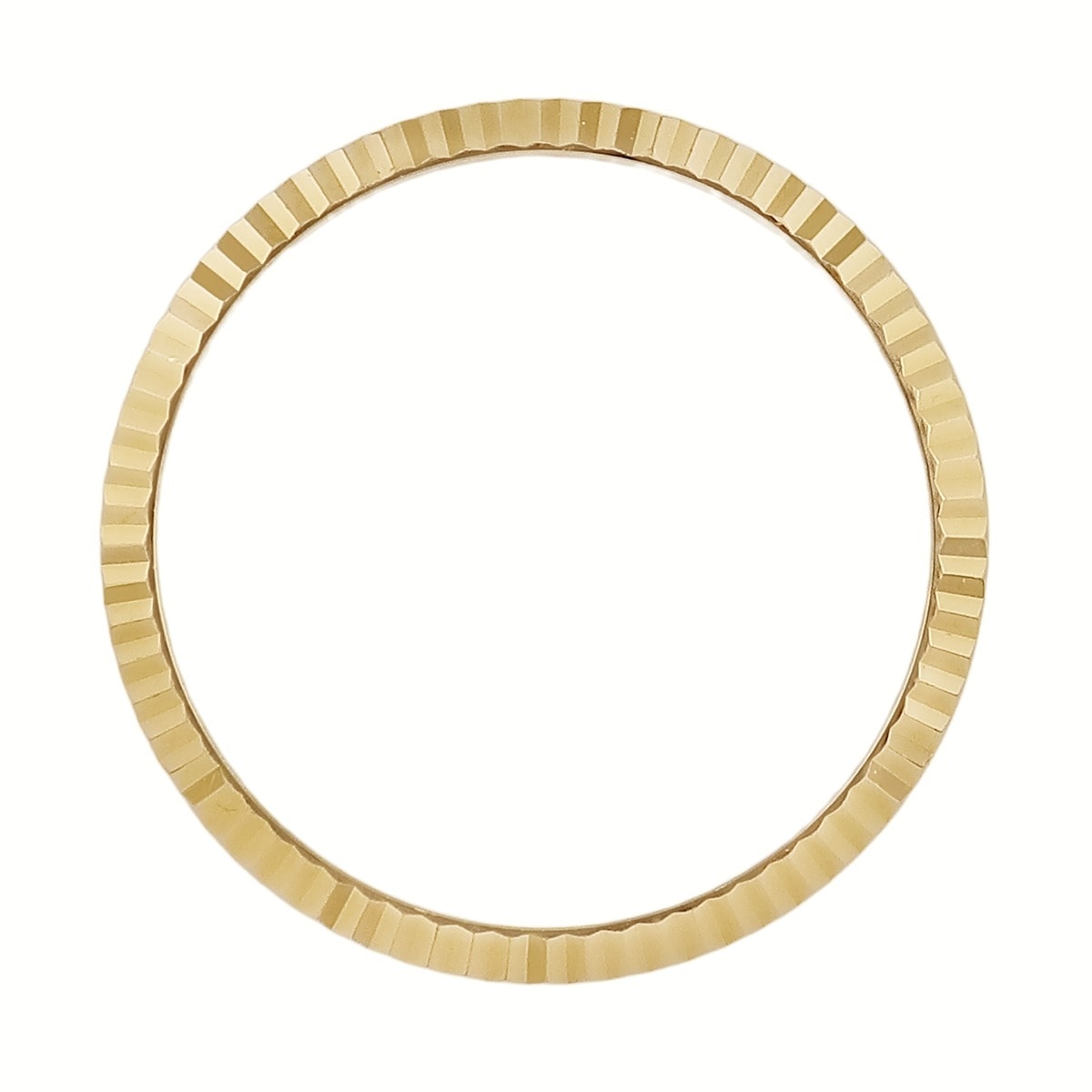 ロレックス ROLEX 腕時計パーツ デイトジャスト用 純正ベゼル K18YG イエローゴールド K18YG無垢 68278 68273 78278 78273 フルーテッド 25mm 【中古】