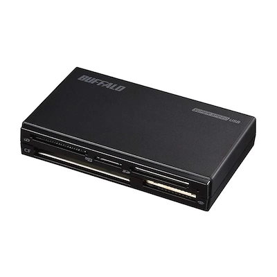 他サイト： BUFFALO　マルチカードリーダー ハイエンドモデル ブラック (USB3.0/2.0/1.1)　BSCR508U3BKの商品画像