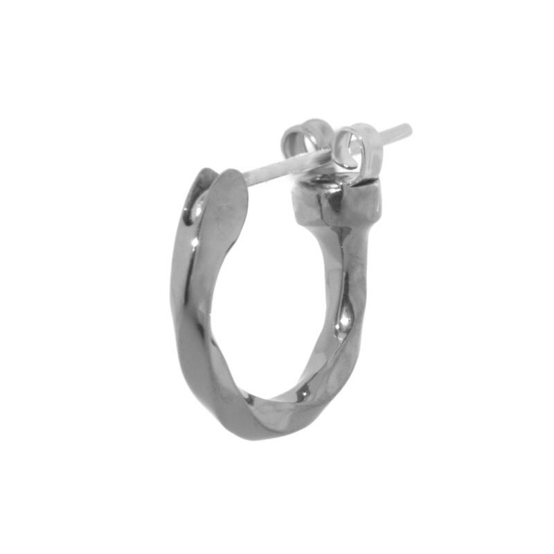 クロッシング ピアス ツイスト シルバー925 ブラック 黒 S 片耳用 1点売り メンズ ブランド 彼氏 プレゼント