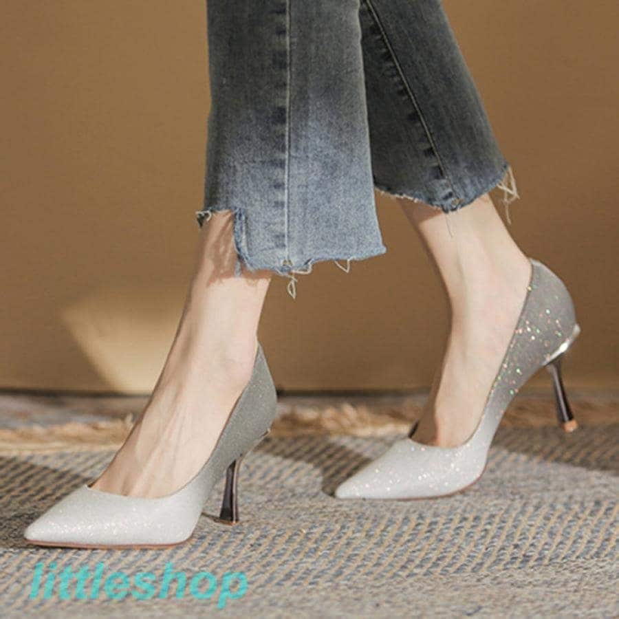 【急速出荷!】ヒールパンプス パンプス オシャレ ピンヒール 8cmヒール 美脚 レディース シューズ 脱げない おしゃれ 通気性 きれいめ 女性用パンプス 大人 orange