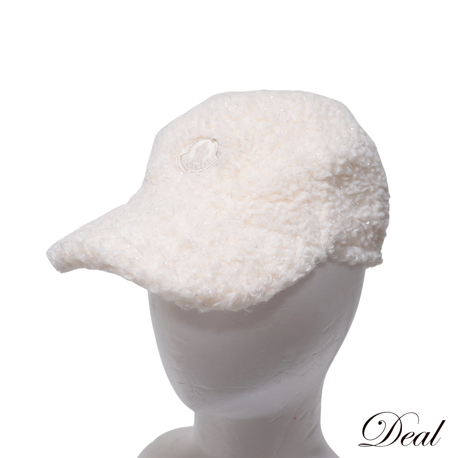 モンクレール ボア ベースボール キャップ H20933B00007 899PG ホワイト レディース 帽子