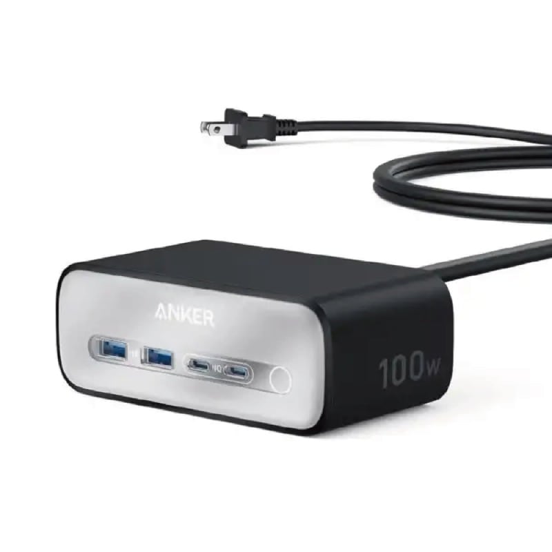 ANKER アンカー Charging Station A91C4N11 7-in-1 100W急速充電対応電源タップ ブラックモデル