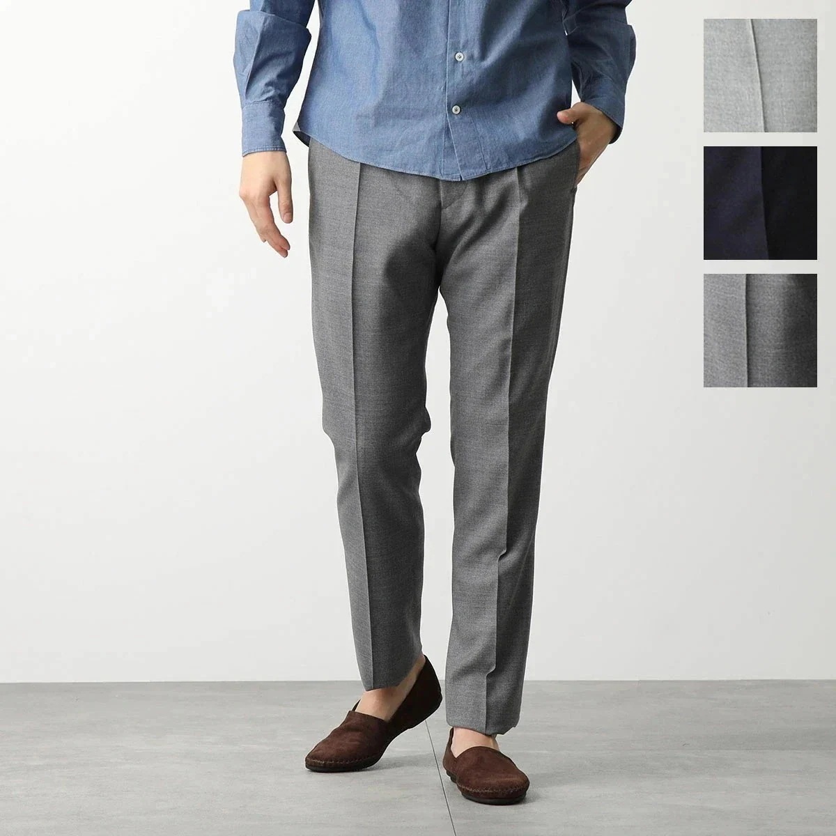 BERWICH ベルウィッチ イージーパンツ BERTO ベルト berto vb6954 メンズ スラックスパンツ ウール テーパード センタープレス カラー 19,036円