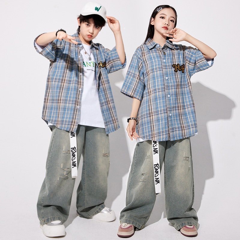 子供向けストリートダンススーツ男の子トレンディなヒップホップコスチューム子供用ヒップホップストリートパフォーマンスコスチューム女の子ショージャズ