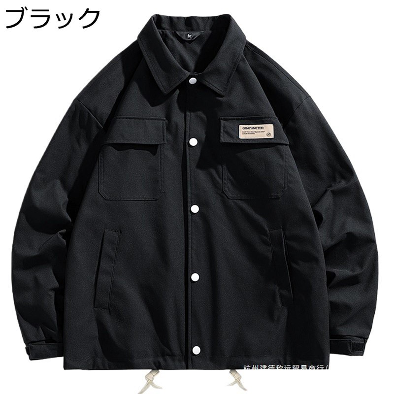 シャツジャケット 開襟シャツ カジュアルシャツ メンズ マルチポケット 韓国 おしゃれ 春秋 レトロ カジュアル スポーツ アウトドア 大きいサイズ
