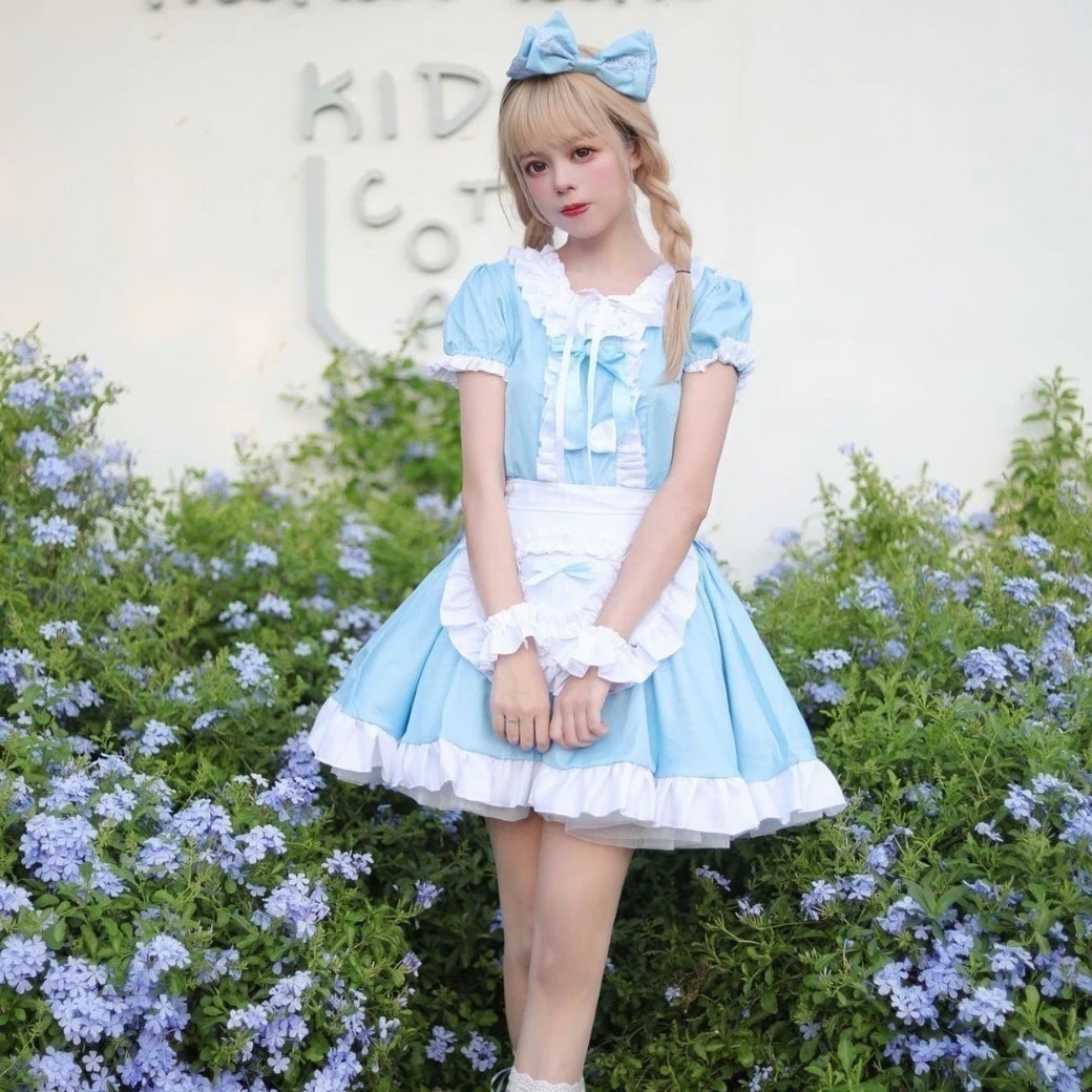 【2025新作】新品ハロウィーンアリスcos服メイド服可愛い萌え系服二次元夢遊病仙境