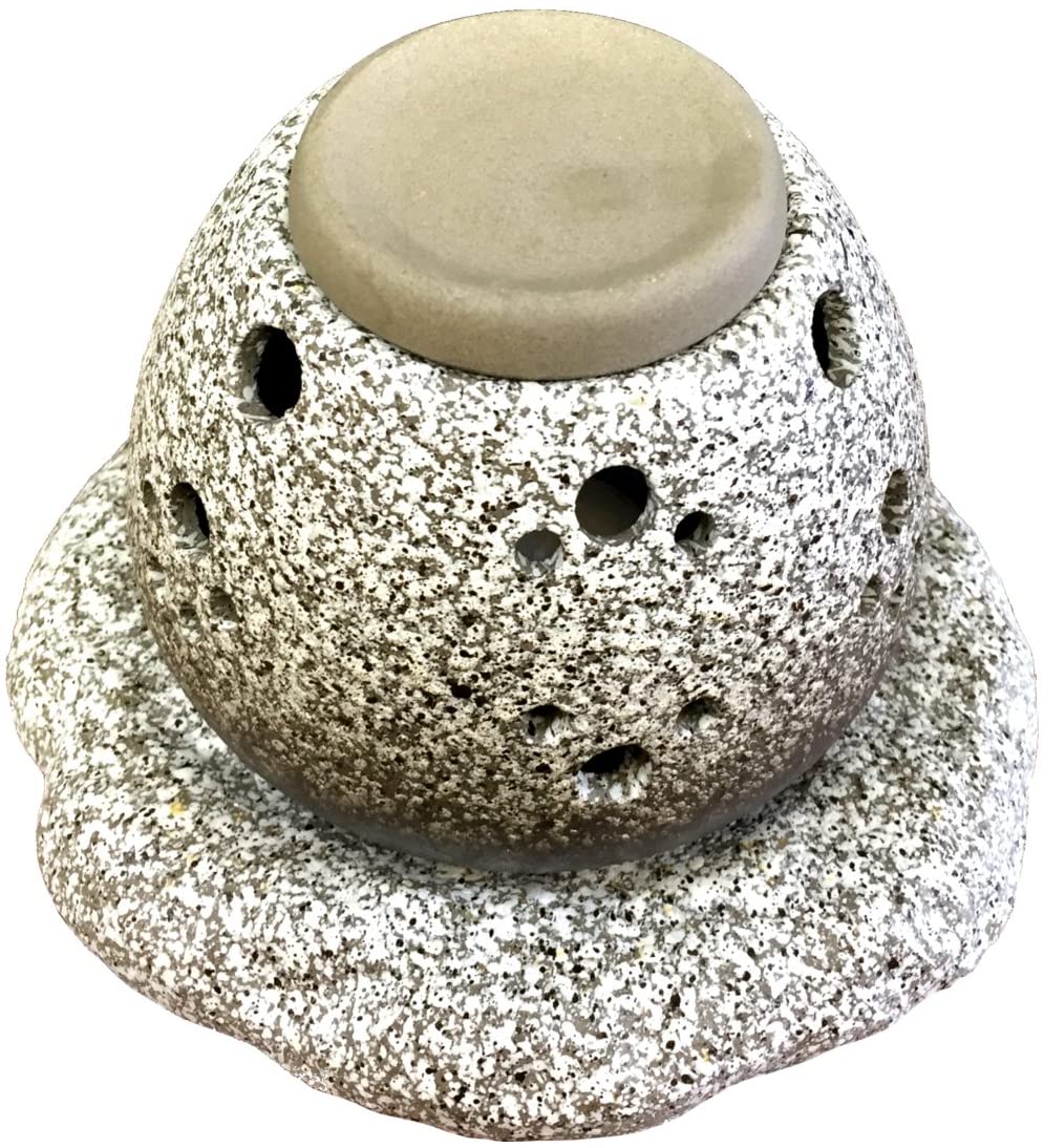茶香炉（ろうそく茶葉セット） 石玉子(石風) 国産 茶葉 消臭作用 アロマテラピー 茶香炉 おすすめ 陶器 ギフト 誕生日プレゼント ホワイトデー