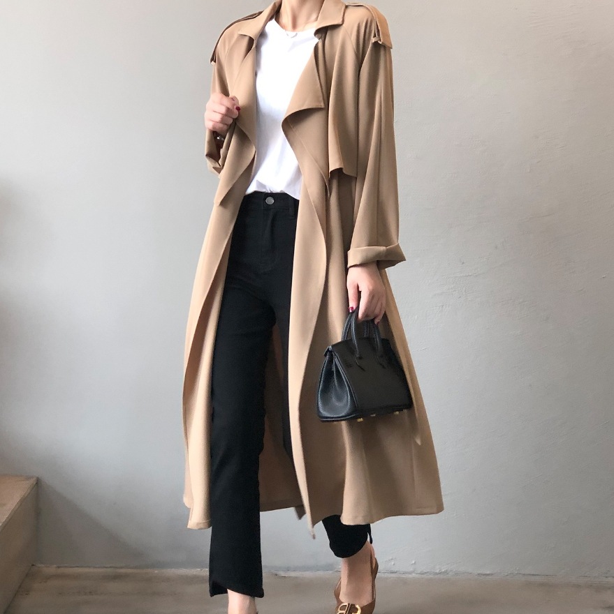 アウター デート モテアイテム ロングコート トレンチコート 長袖 ウエストマーク 可愛い きれいめ 上品 おしゃれ かっこいい 可愛い ラブリー キュート ガーリー クール モード系
