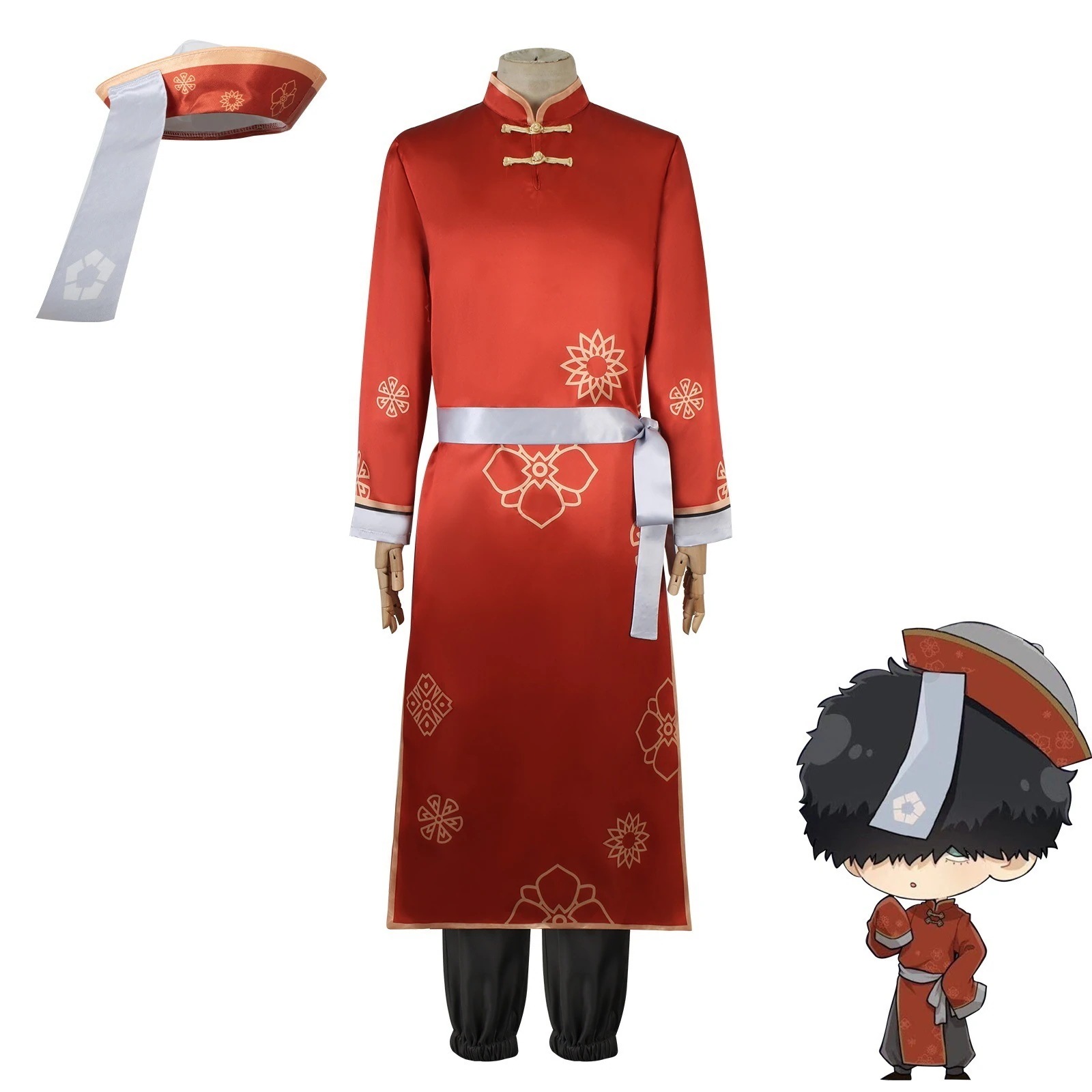 【急速出荷!】コスプレ 仮装ブルー刑務所cos服中国カンフー2中国中華二子一振り赤カンフー服コスプレ服 イベント用品