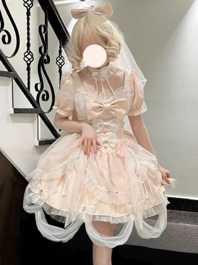 【新作登場 最安値!】43ロリータ ゴスロリ コスプレ ワンピース　メイド服 コスチューム 文化祭 学園祭 衣装 仮装 ハロウィン おすすめ 可愛い ドレス　日常　写真　舞台　花嫁　洋服　新販