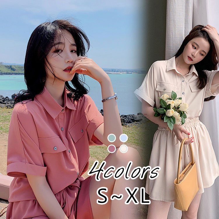 セットアップ レディース 春 夏 スーツ セットアップ 薄手 半袖 ショットパンツ 韓国風 大きいサイズ 通勤 OL オシャレ 大人 上品 30代 40代 50代