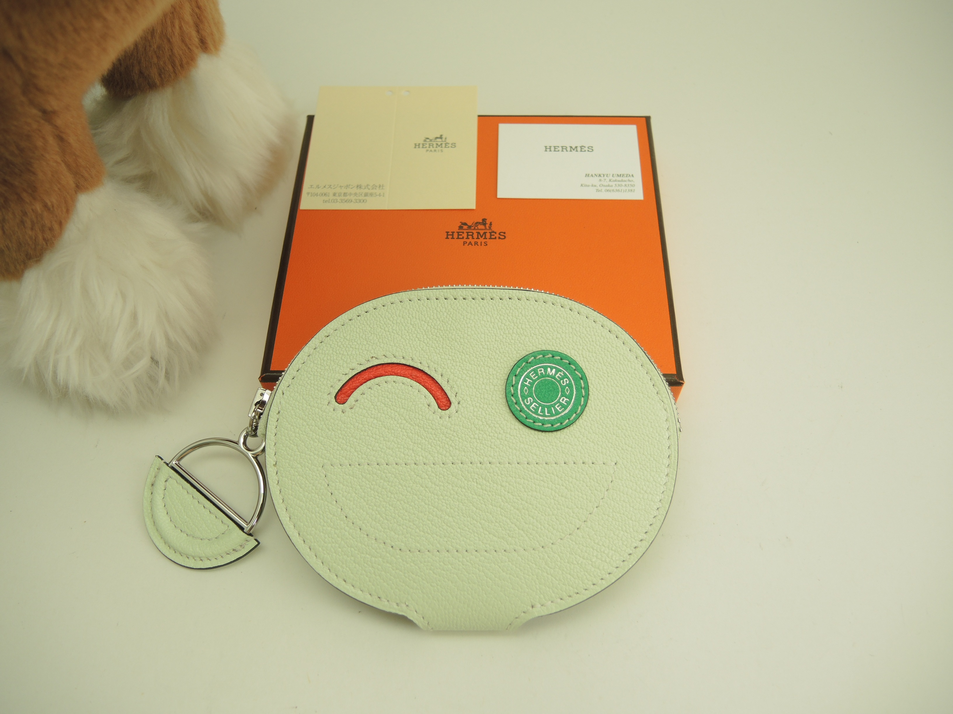 スモールウォレット インザループ レザー/ヴェールフィズ コンパクト財布 新品@B