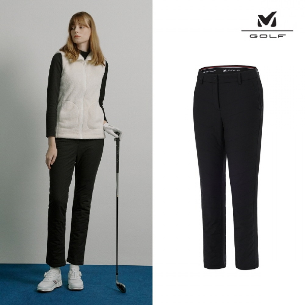 (ミーレゴルフ) 4レイヤーパッド入りパンツレディース-ブラック