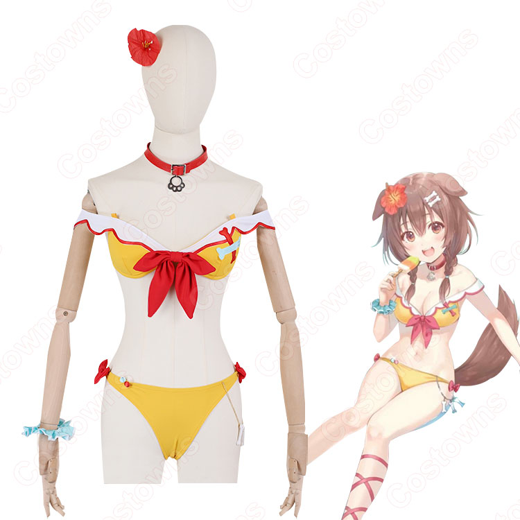 vtuber 水着 戌神ころね コスプレ 衣装 ビキニ 仮装 変装