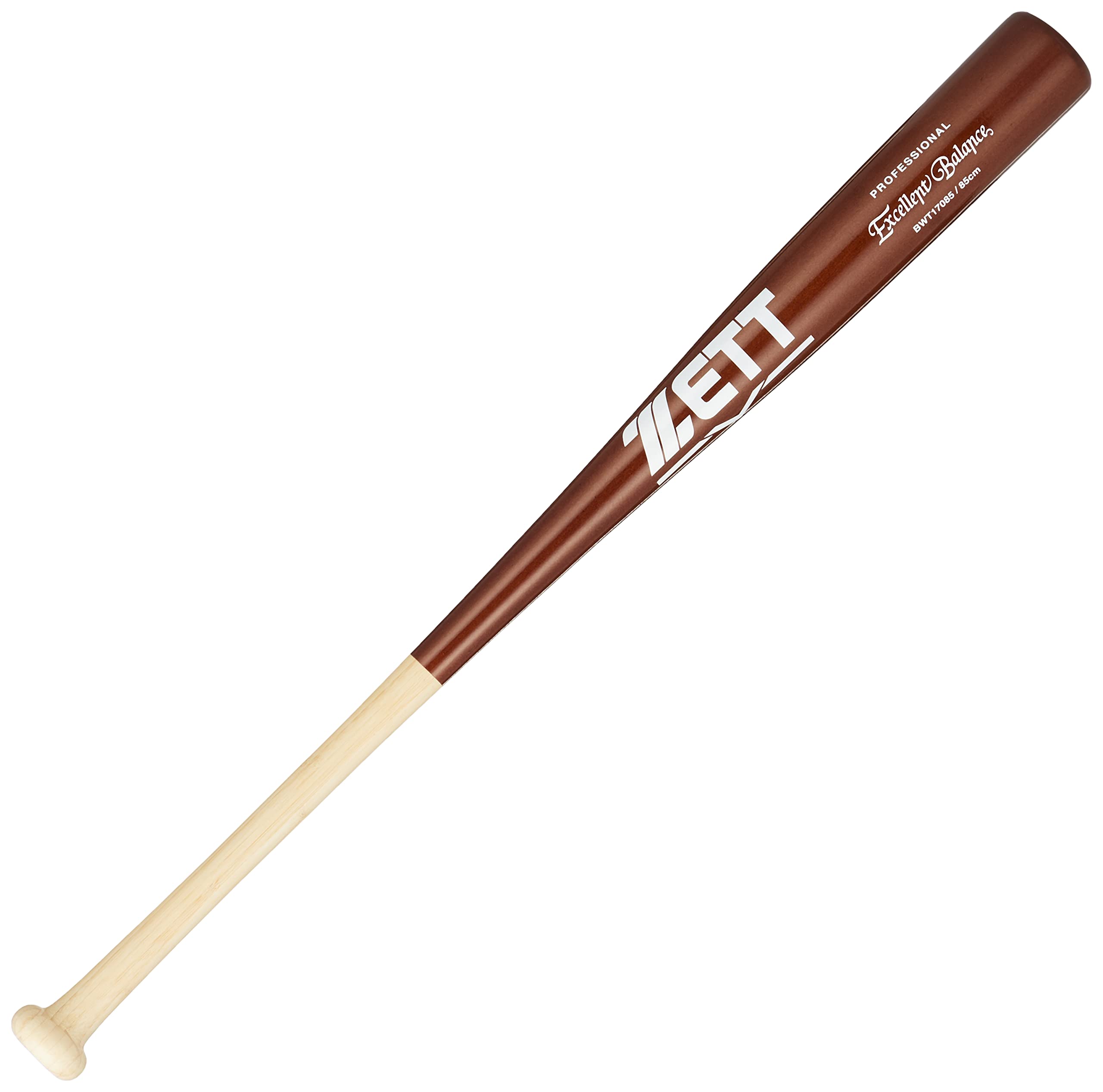 ZETT(ゼット) 硬式野球 木製(合竹) バット エクセレントバランス 85cm 920g平均 ナチュラル/薄ダーク(1237) BWT17085 ナチュラル×薄ダーク(1237) 85cm