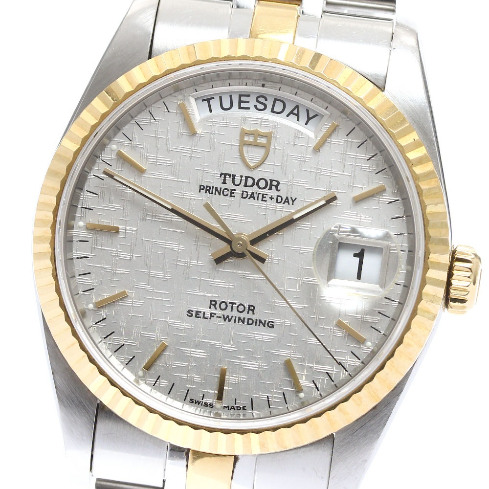 チュードル TUDOR 76213 プリンス デイトデイ 自動巻き メンズ 保証書付き_901181【中古】