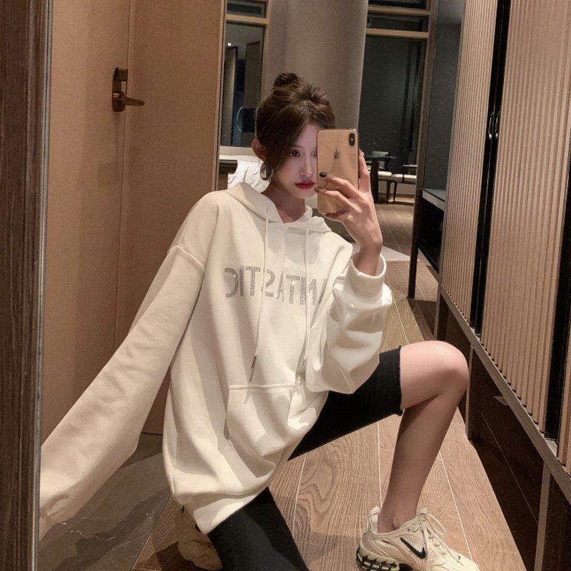 パーカー 長袖 レデイーズ 丸首 プルオーバー タイダイ カジュアル BF風 韓国ファッション 原宿風 ヒップホップ ダンス衣装 ストリート系 春秋 新作 バレンタイン プレゼント