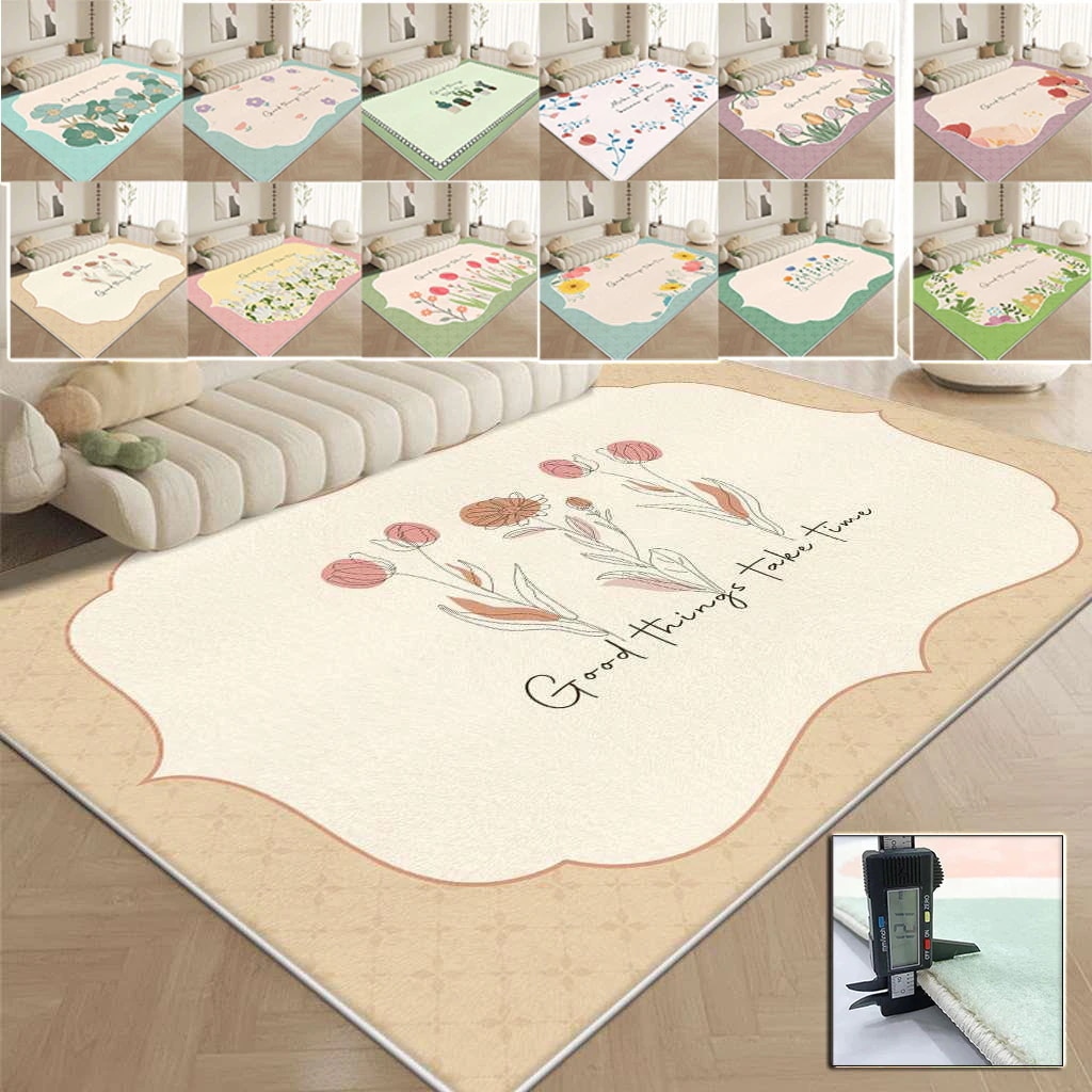 160*230 北欧風 大面積 洗える ラグマット 滑り止め 玄関マット おしゃれ　オールシーズン ラグ ベッドルームリビングルームベッドルーム ラグマット 厚手 じゅうたん 床暖房 ホットカーペッ