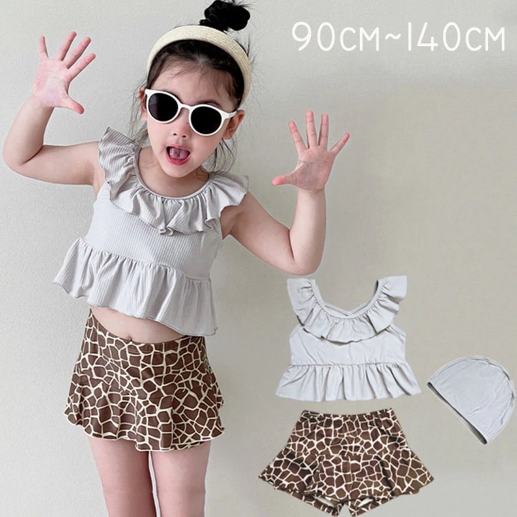 キッズ 水着 セパレート 水着 ベビー 女の子 水着 キャンプ付き 上下セット 子供 水着 可愛い 女児 水着 セパレート ビキニ 水着 海 水遊び 温泉 プール みずぎ 90cm 100cm 11