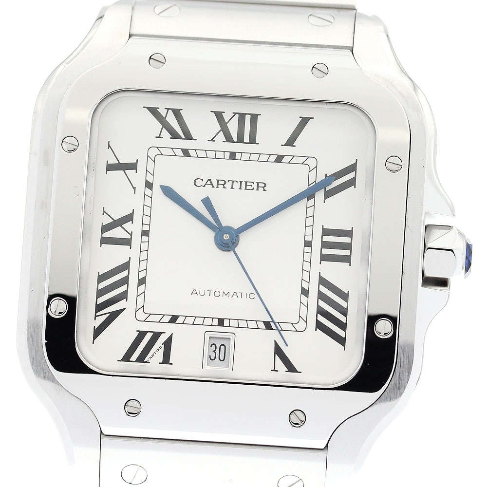 カルティエ CARTIER WSSA0009 サントス ドゥ カルティエ LM デイト 自動巻き メンズ _896064【中古】 406,845円