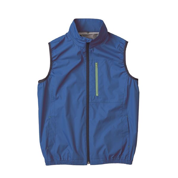 KU92140 空調服 ポリエステル製 遮熱 タチエリ ベスト 服のみ ブルー 4L