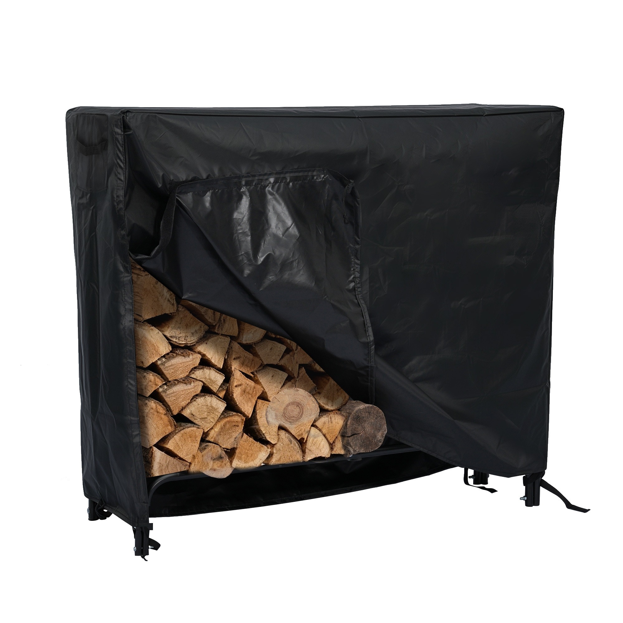 【当日出荷/5】【専用カバー付き】【幅120cm】薪ラック 屋外 薪ラック 薪棚 薪ストッカー 薪置き棚 薪ストーブグッズ 薪 ラック 大型 軽量 チール製 収納 整理 保管 乾燥 薪保管 薪収納 ア