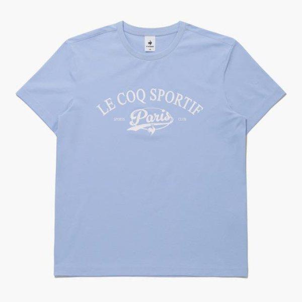 半袖Tシャツ TQT QQ123LRS13-LPB グラフィックベーシック半袖Tシャツ / LIGHT PURPLE BLUE