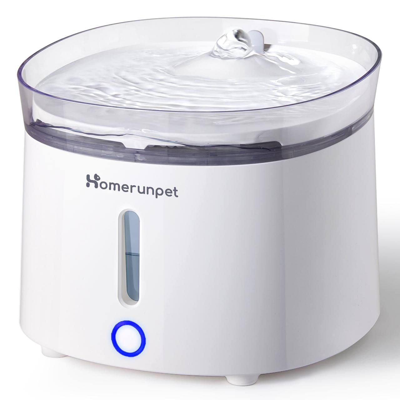 Homerunpet スマートペット用自動給水器 ワイヤレスポンプ 大容量2L LEDライト 2つの給水モード コードレス 組み立て簡単 お手入れ簡単 フィルター付き 犬 猫 水飲み器 みずのみ