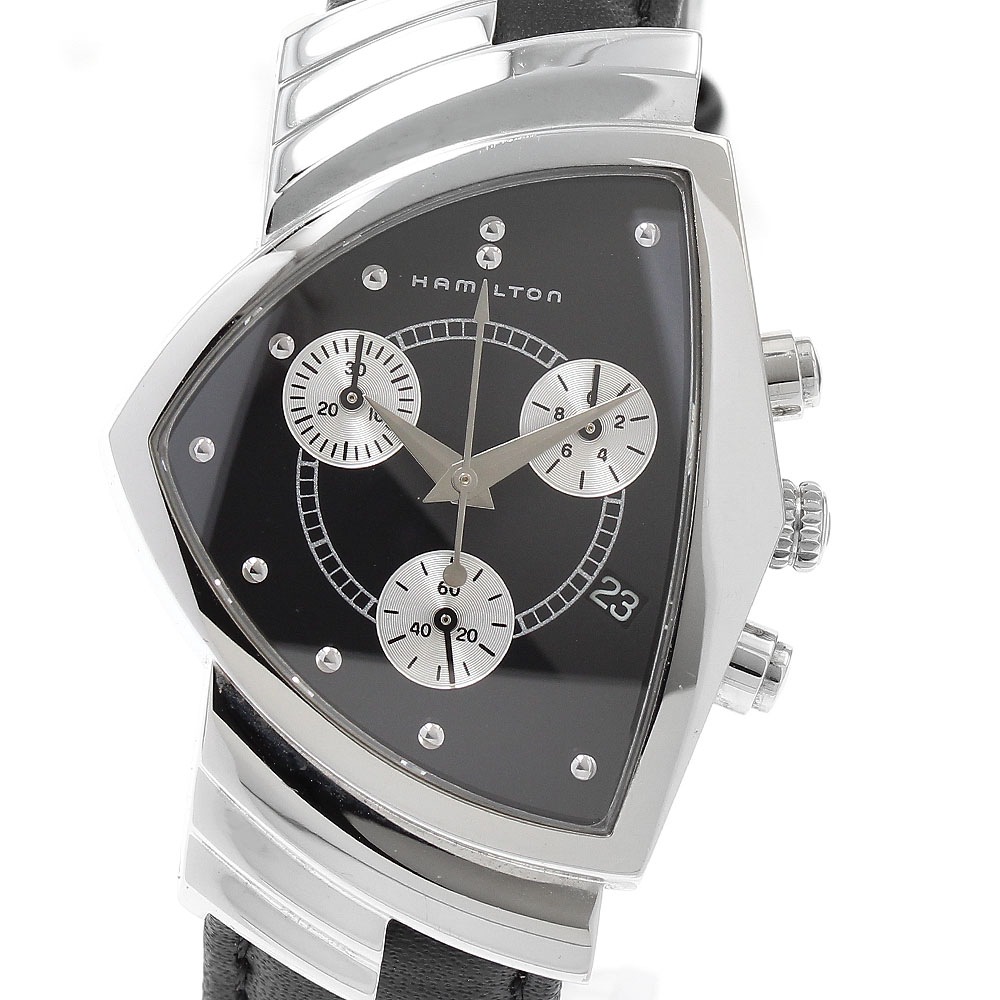ハミルトン HAMILTON H244121 ベンチュラ デイト クロノグラフ クォーツ メンズ 保証書付き_889777【中古】 42,660円