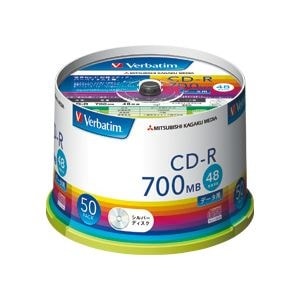 （まとめ）バーベイタム データ用CD-R700MB 4-48倍速 シルバー スピンドルケース SR80FC50V1 1パック（50枚） 3セット