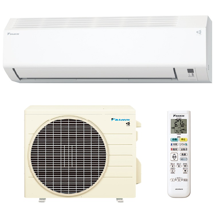 エアコン おもに12畳 室外電源タイプ 2024年モデル Eシリーズ ホワイト 冷暖房 除湿 ストリーマ 単相200V S364ATEV-W
