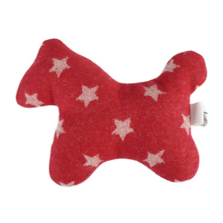 超美品 HERMES エルメス エルプルシュ 馬 シュバル ぬいぐるみ 102694M カシミヤ100％ ルージュ スター 星柄 ベビー用ぬいぐるみ【本物保証】