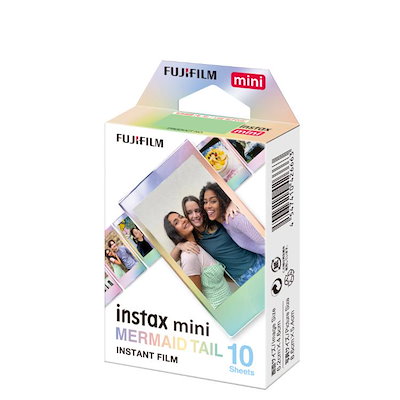 他サイト： チェキフィルム instaxmini マーメイドテイル MERMAID TAIL (10枚入) 富士フイルム カメラフィルムの商品画像