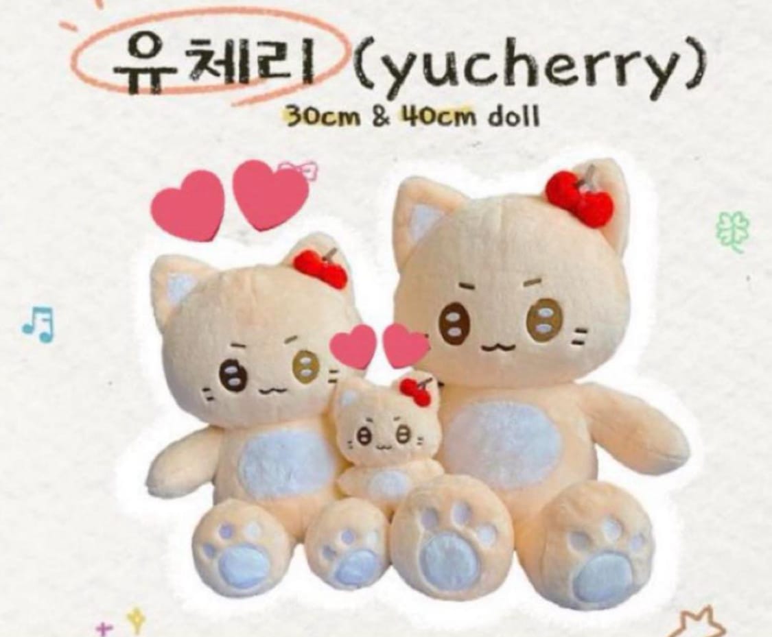 NCT127　ユウタ マスターニム ペンカフェ ぬいぐるみ 40ｃｍ ユチェリー 中本悠太 YUTA たこ焼きプリンス