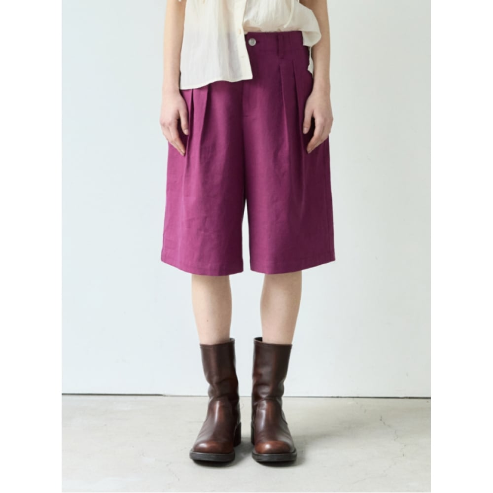 SIENNE アンリリネンショーツ（パープル） 19,458円