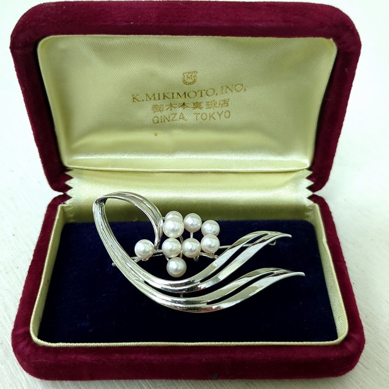 ミキモト MIKIMOTO ブローチ SV パール5.5-6.5mm レディース（ミキモト  