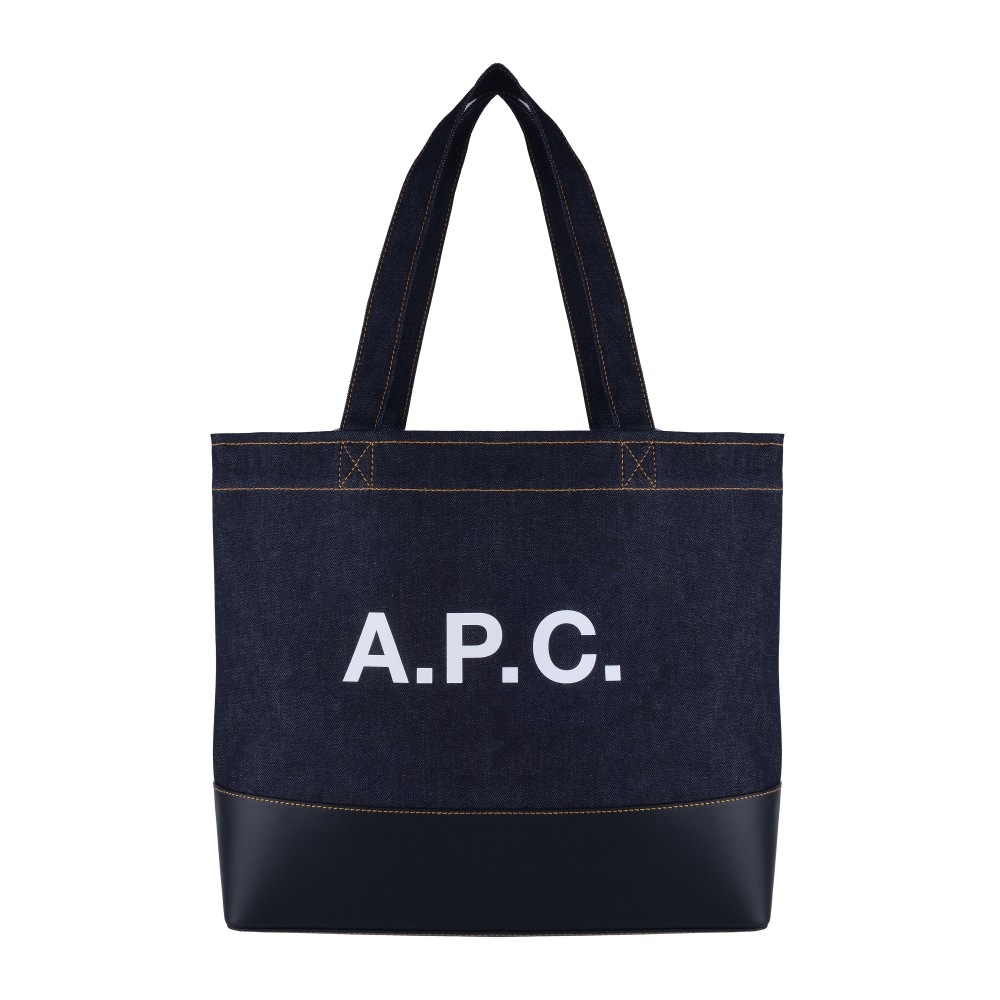 APESSE CODDO M61917 オークダークネイビーアクセルアクセルデニム E/W トートバッグ