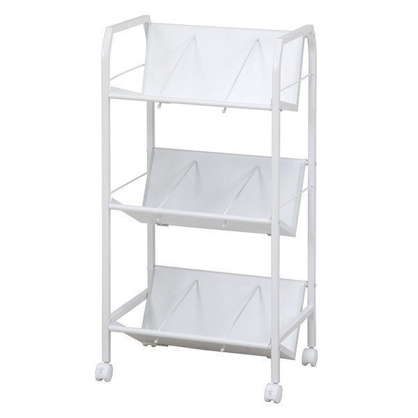 不二貿易 13310 ファイルワゴン　3段 メーカー直送