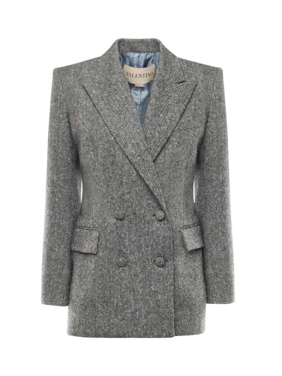 VALENTINO GARAVANI Women Suit Jackets 7B0CE4V2 9R20AN IVORY black