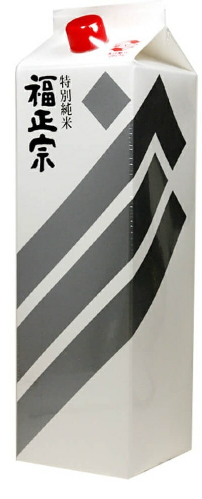 【石川の地酒】福正宗 銀ラベル 特別純米酒 パック 1800ml 1.8L12本【北海道沖縄県東北四国九州地方は必ず送料が掛かります】