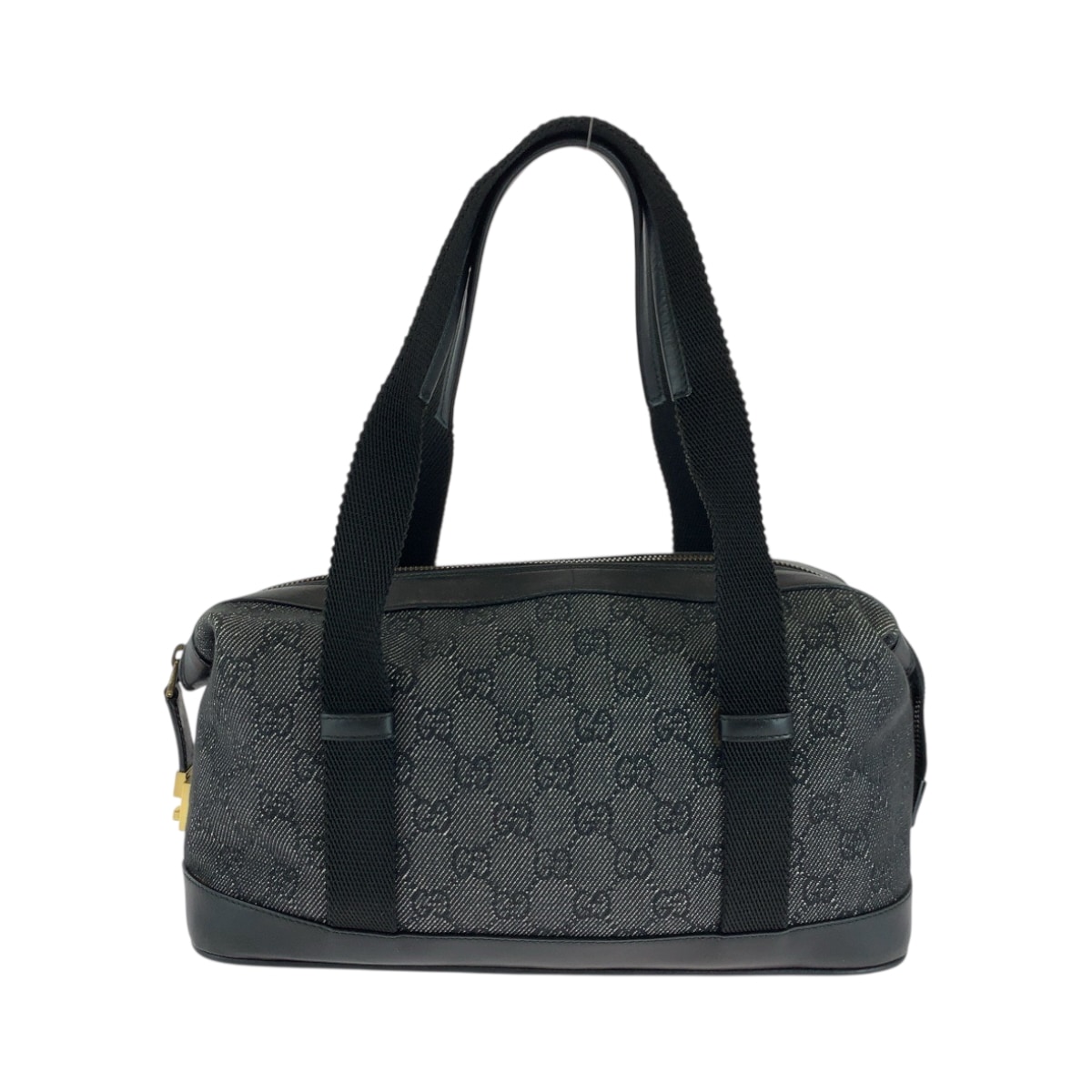 美品 ブラック 黒 ゴールド金具 GGキャンバス 92734 ショルダーバッグ ボストンバッグ ハンドバッグ レディース 503056