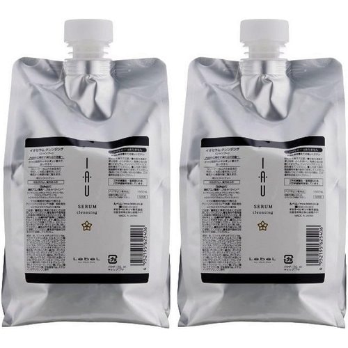ルベル イオ セラム クレンジング シャンプー 1000mL ×2個セット 詰め替え用 業務用 Lebel iau SERUM
