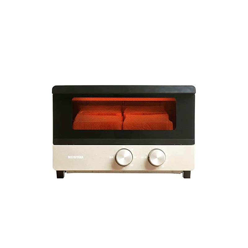 【即納】アイリスオーヤマ トースター オーブントースター 4枚焼き 温度調整無段階機能付き シャンパンゴールド POT-412FM-N
