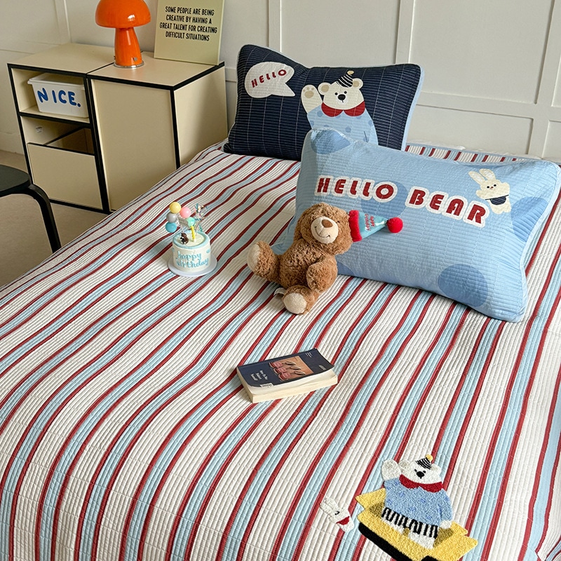 秋冬コットンベッドカバー単品綿キルティング全綿畳シーツ四季通用3点セット厚め滑り止め 7,879円