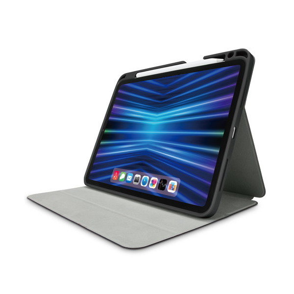 TB-A22PMSABK iPhone14 用Pad Pro 11インチ ケース ソフトレザー 手帳型 スリープ対応 マグネット フリーアングル ブラック メーカー直送