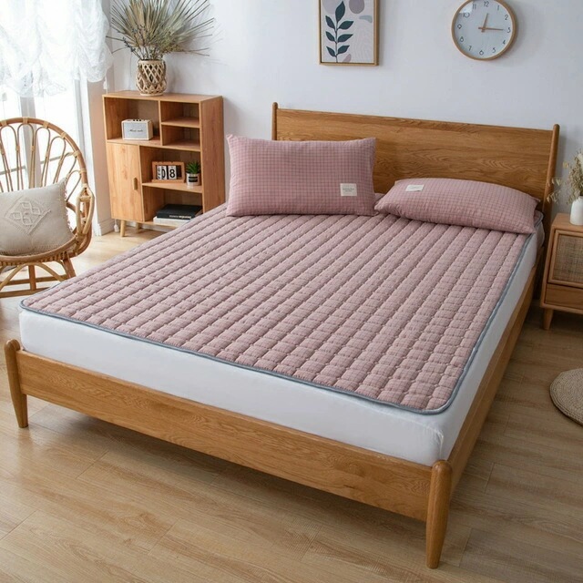 敷パッド ベッドパッドシングル 約180×200cm 8タイプ 寝具 やわらか 肌に優しい コットン生地 無地 柄 チェック べたつかない 洗える 涼感 冷感 吸水速乾 防臭 吸汗 快適春夏