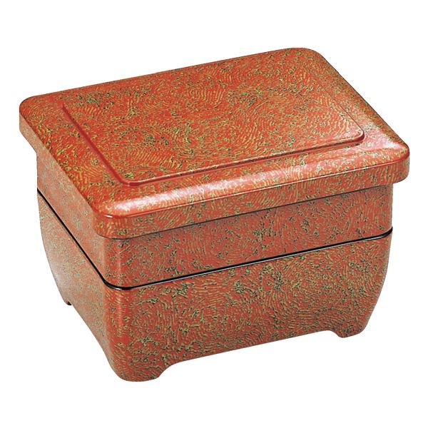 2段こしまる丼重/重箱 朱 段蓋 絞り内朱 177mm140mm120mm 日本製 食洗機対応 和食 レストラン 店舗 お店